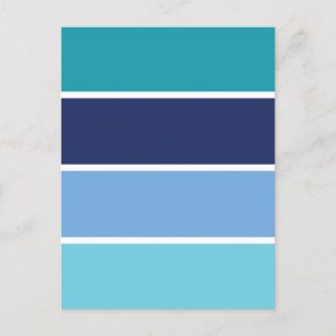 Blue Stripes Postcard