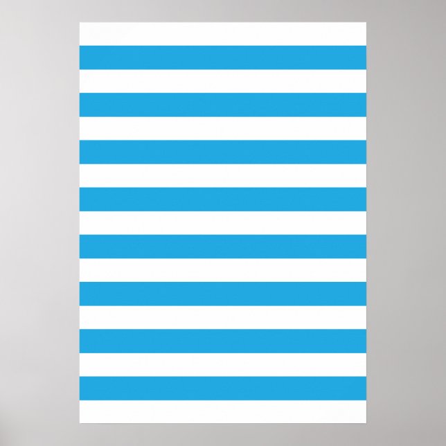 Blue Stripes Poster (Front)