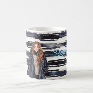 Blue Stripes Redhead Female  Coffee Mug