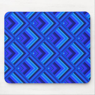Blue stripes scale pattern mouse pad