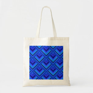 Blue stripes scale pattern tote bag