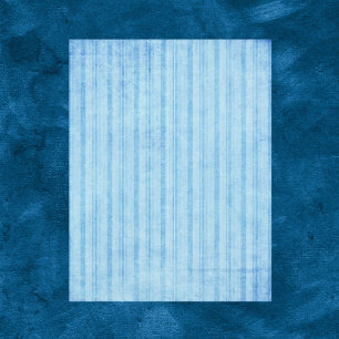 Blue Stripes Scrapbook Paper