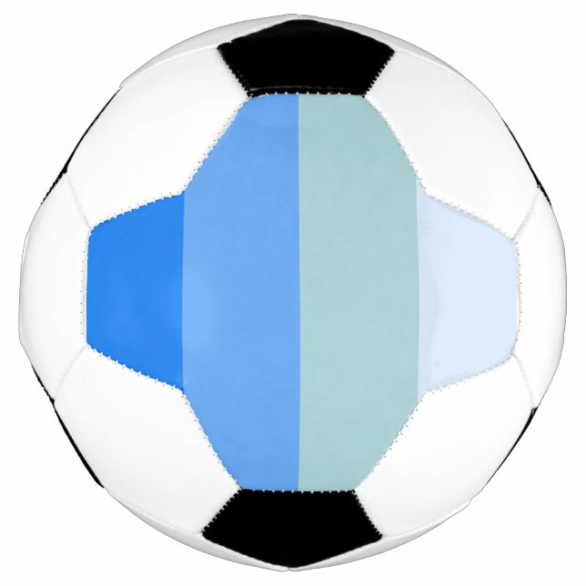 Blue Stripes Soccer Ball (Front)