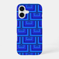 Blue stripes square scales pattern
