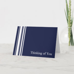 Blue Stripes Sympathy Card