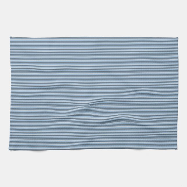 Blue stripes tea towel (Horizontal)