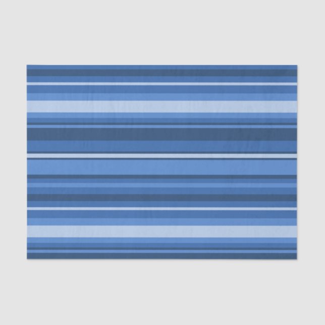 Blue stripes tissue paper (Front)