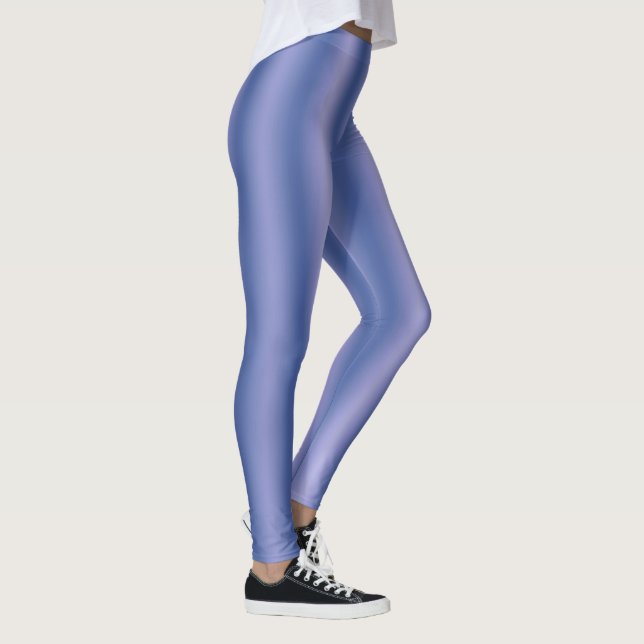 blue stripes vertical ombre gradient  leggings (Right)