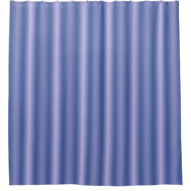 blue stripes vertical ombre gradient  shower curtain (Front)