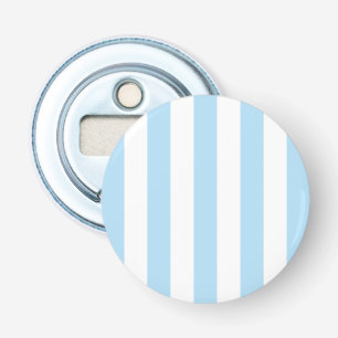Blue Stripes, White Stripes, Striped Pattern Bottle Opener