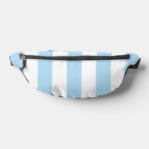 Blue Stripes, White Stripes, Striped Pattern Bum Bags