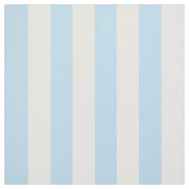 Blue Stripes, White Stripes, Striped Pattern Fabric (Swatch)