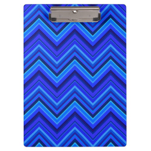 Blue stripes zigzag pattern clipboard