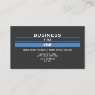 Blue Strips Business Card
