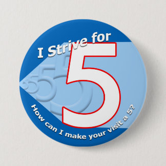 Blue - Strive for 5 Buttons