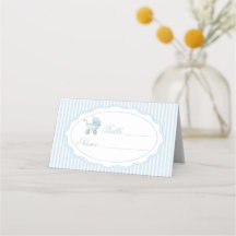 Blue Stroller Baby Boy Shower Table Numbers