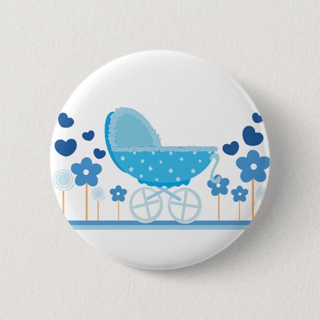 Blue Stroller Button (Front)