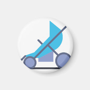 blue stroller magnet