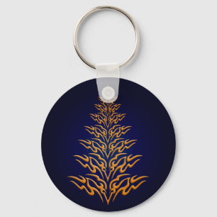 Blue Stylish Christmas Tree Key Chain