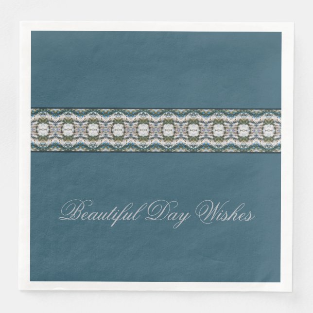 Blue Stylish Everyday Napkin (Front)