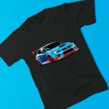 Blue Subaru WRX STI Racing Car