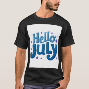 Blue Summer Lettering Graphic for T-Shirts, T-Shirt