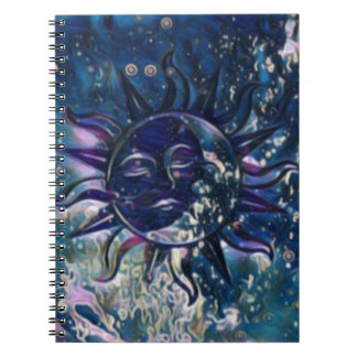 Blue Sun Moon Notebook