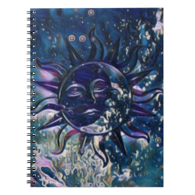 Blue Sun Moon Notebook (Front)