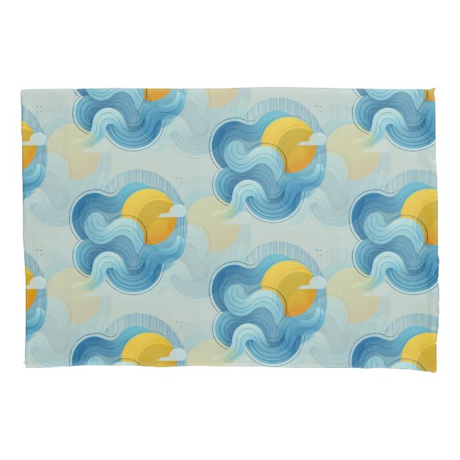Blue Sun Pillowcase (Front)