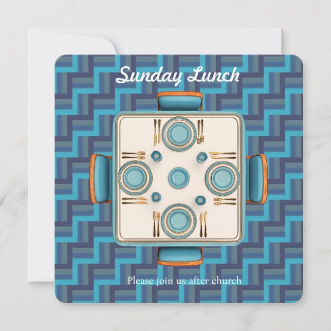 Blue Sunday Fellowship Lunch Invitation (Front)