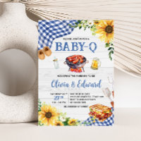 Blue Sunflower BBQ Baby Shower
