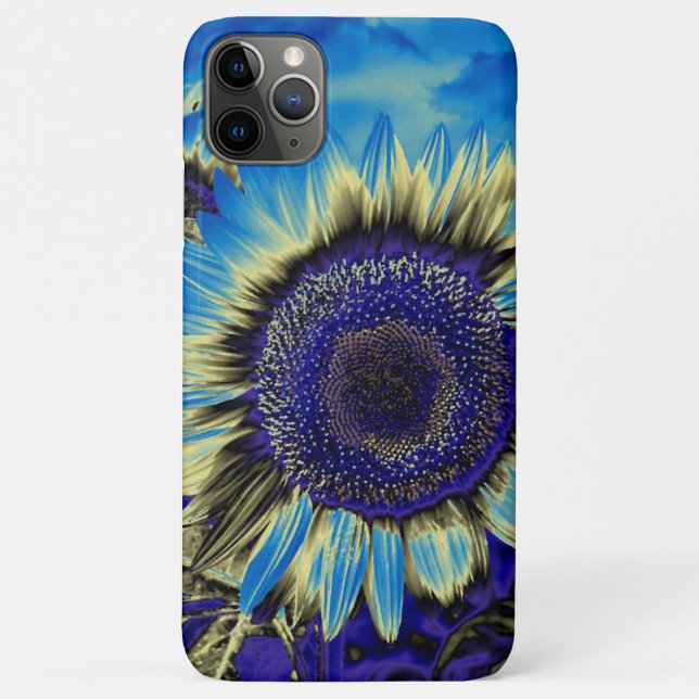 Blue Sunflower Case-Mate iPhone Case (Back)