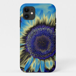 Blue Sunflower iPhone 11 Case