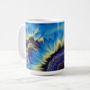 Blue Sunflower Coffee Mug