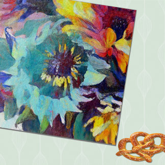 Blue Sunflower Jigsaw Puzzle