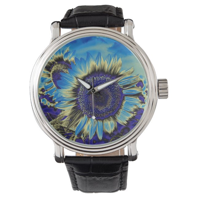 Blue Sunflower Watch (Front)
