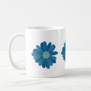 Blue Sunflowers Coffee Mug