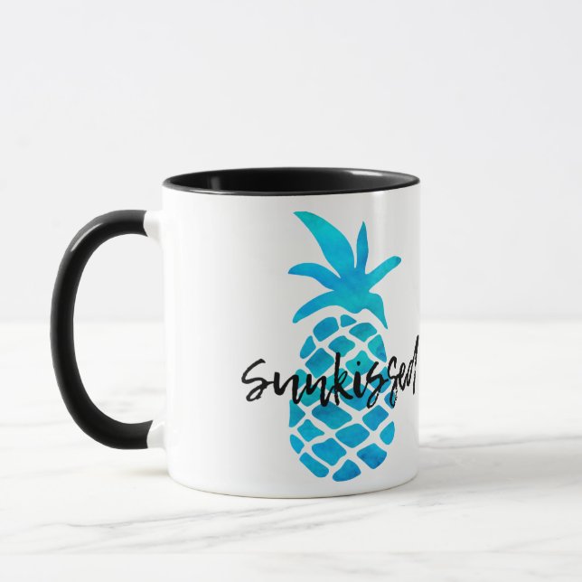 Blue Sunkissed Pineapple Mug (Left)