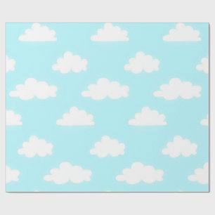 Blue Sunny Day Design Wrapping Paper