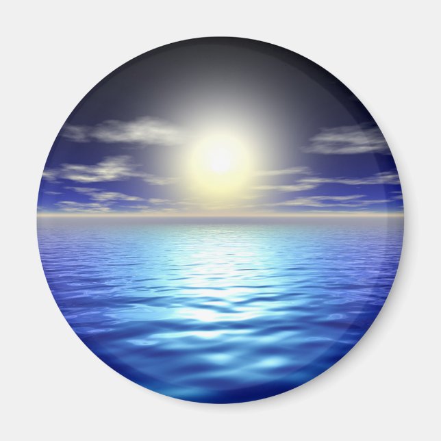 Blue Sunrise Magnet (Front)
