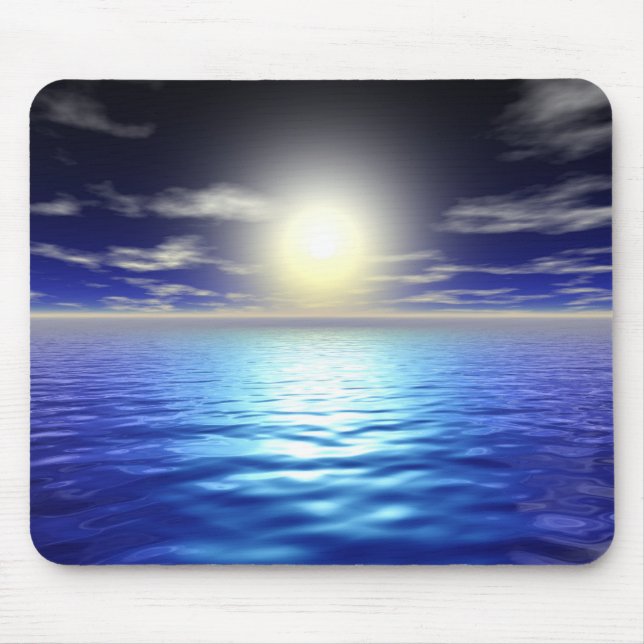 Blue Sunrise Mouse Pad (Front)