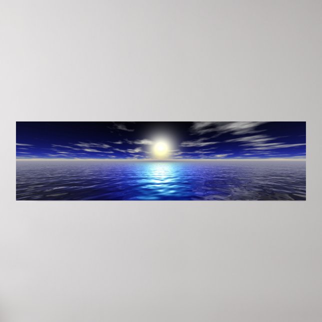 Blue Sunrise Poster (Front)