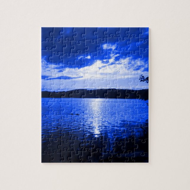 Blue Sunset Jigsaw Puzzle (Vertical)