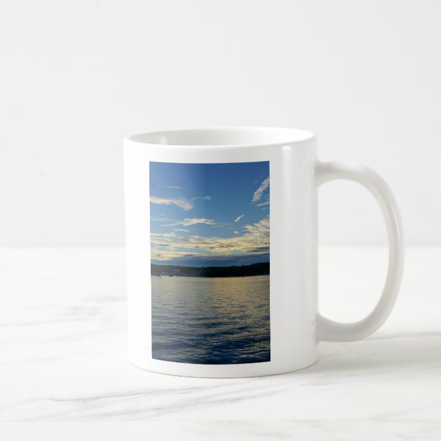 Blue Sunset Lake Of Ozarks Coffee Mug (Right)