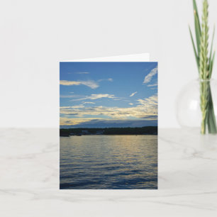 Blue Sunset Lake Of Ozarks Greeting Card