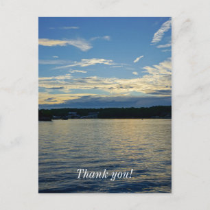Blue Sunset Lake Of Ozarks Postcard