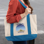 Blue Sunset Mountain Custom Family Reunion Trip Tote Bag<br><div class="desc">This cool blue vintage sunset over rocky mountains in nature makes a great image for a set of customised tote bags for a family reunion, road trip, or summer vacation. Commemorate your mountain trip with matching nature gifts for mum, dad, brother and sister. Just add your own last name and...</div>