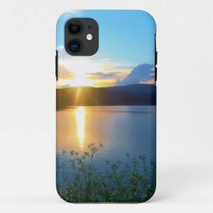 Blue sunset on lake Case-Mate iPhone case