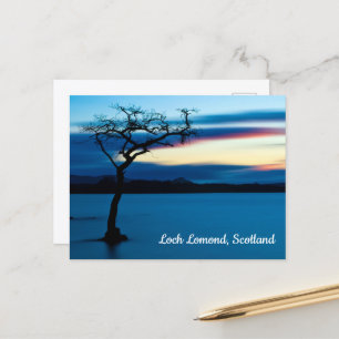 Blue Sunset over Loch Lomond, Scotland Postcard