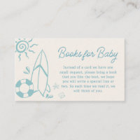 Blue Surf Baby on Board Baby Shower Books for Baby